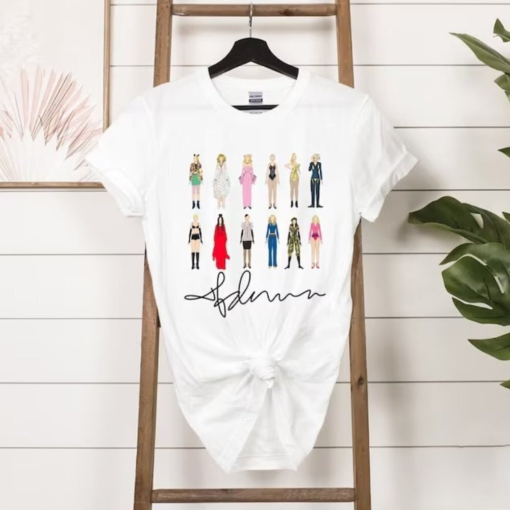 Madonna  Retro Shirt Madonna Graphic Tshirt 80S Retro Style T Shirt